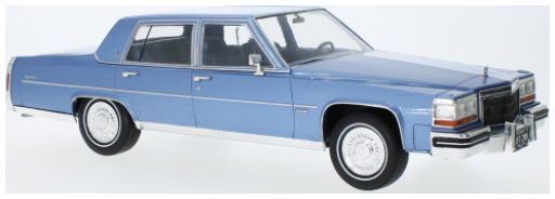 Cadillac Fleetwood Brougham 1982 Bleu Clair 1/18 Par MCG - Miniature Neuve MCG18252